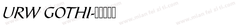 URW GOTHI字体转换